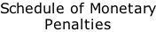 Schedule of Monetary Penalties