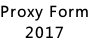 Proxy Form 2017